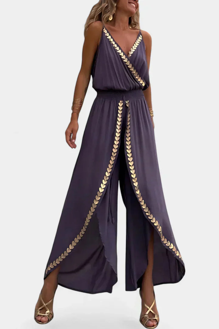 Lorena - Robe Mono Détails Dorés