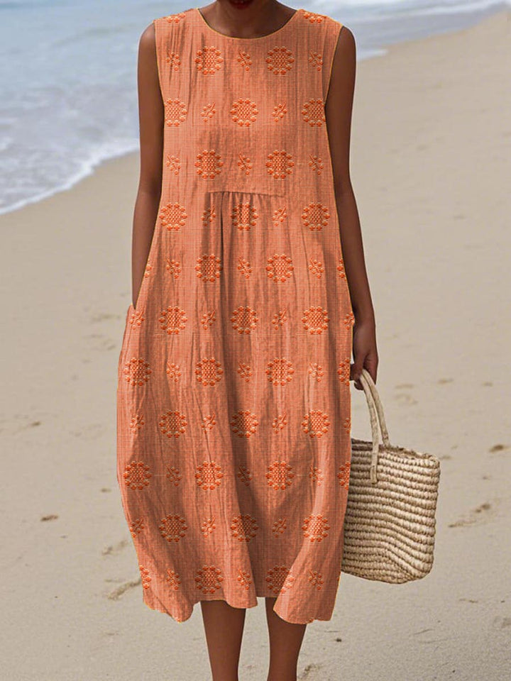Franca - Robe en coton sans manches