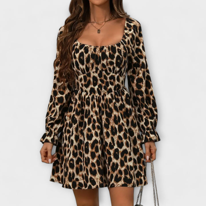 Robe avec imprimé léopard