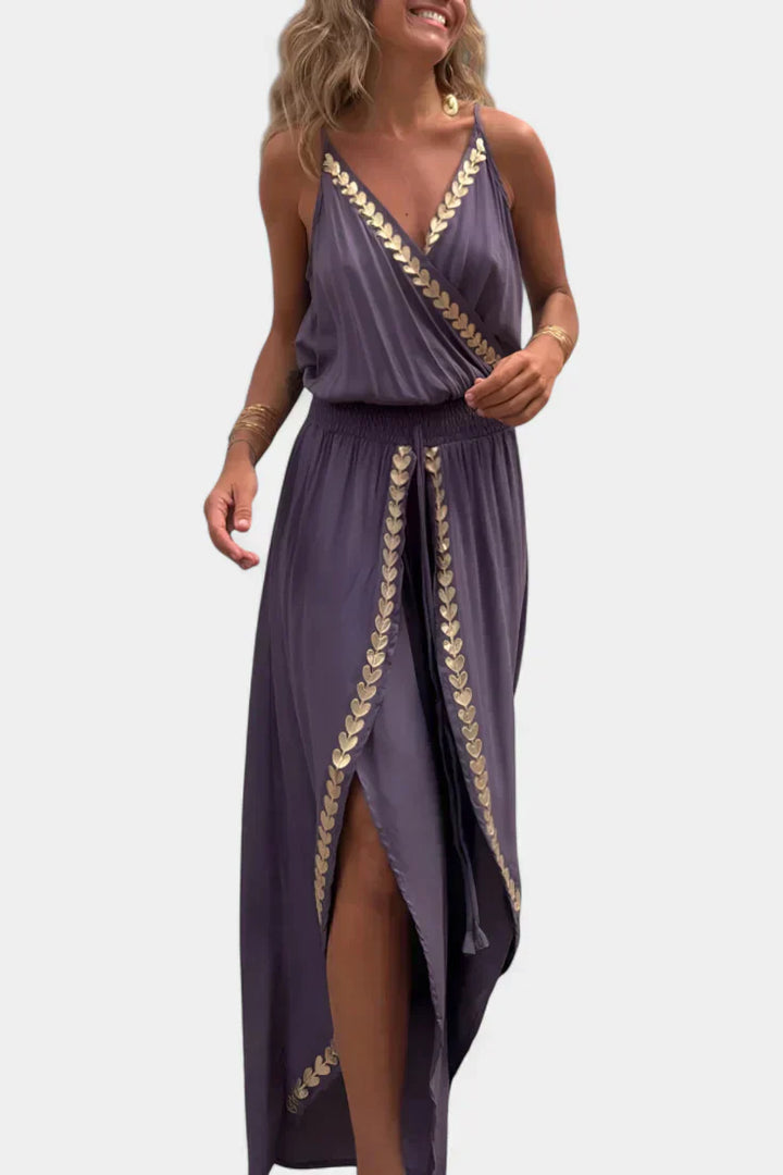 Lorena - Robe Mono Détails Dorés