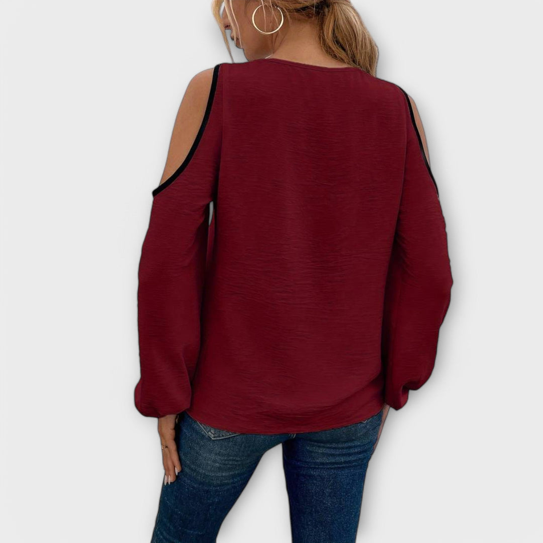 Scarlet - Blouse à décolleté carré