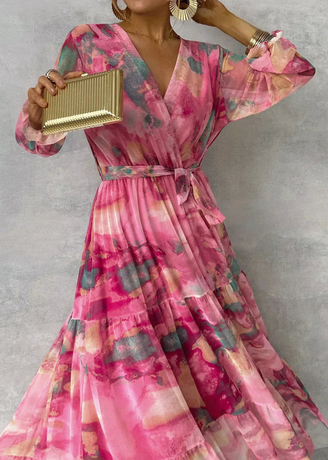 Luísa - Robe Florale Enveloppante