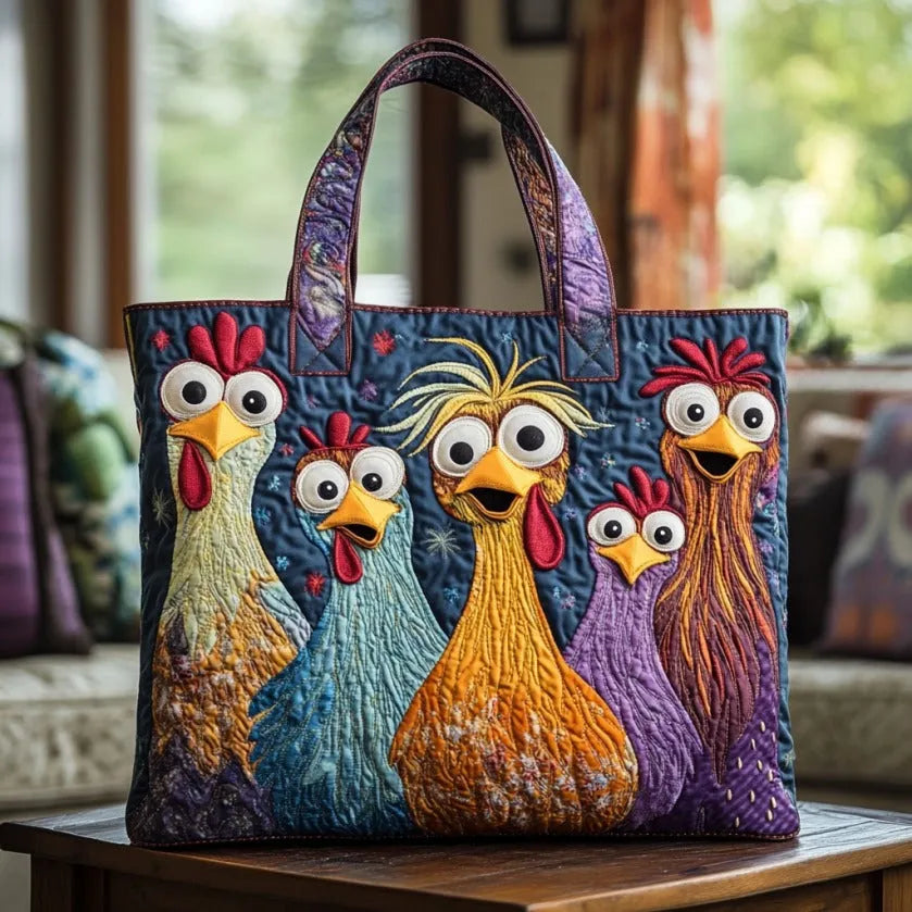 Sac Artisan - Cinq Poules Colorées