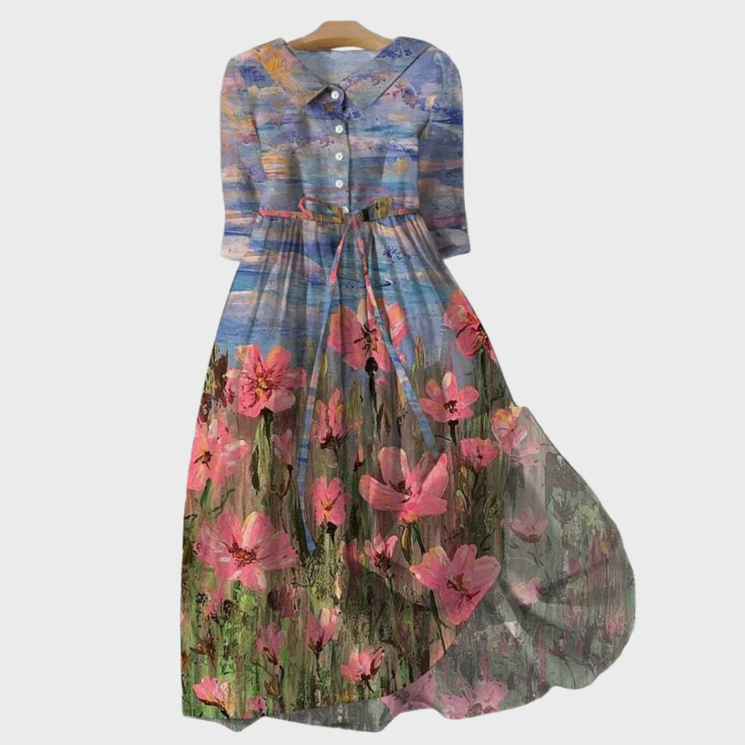 Robe avec Imprimé Impressionniste