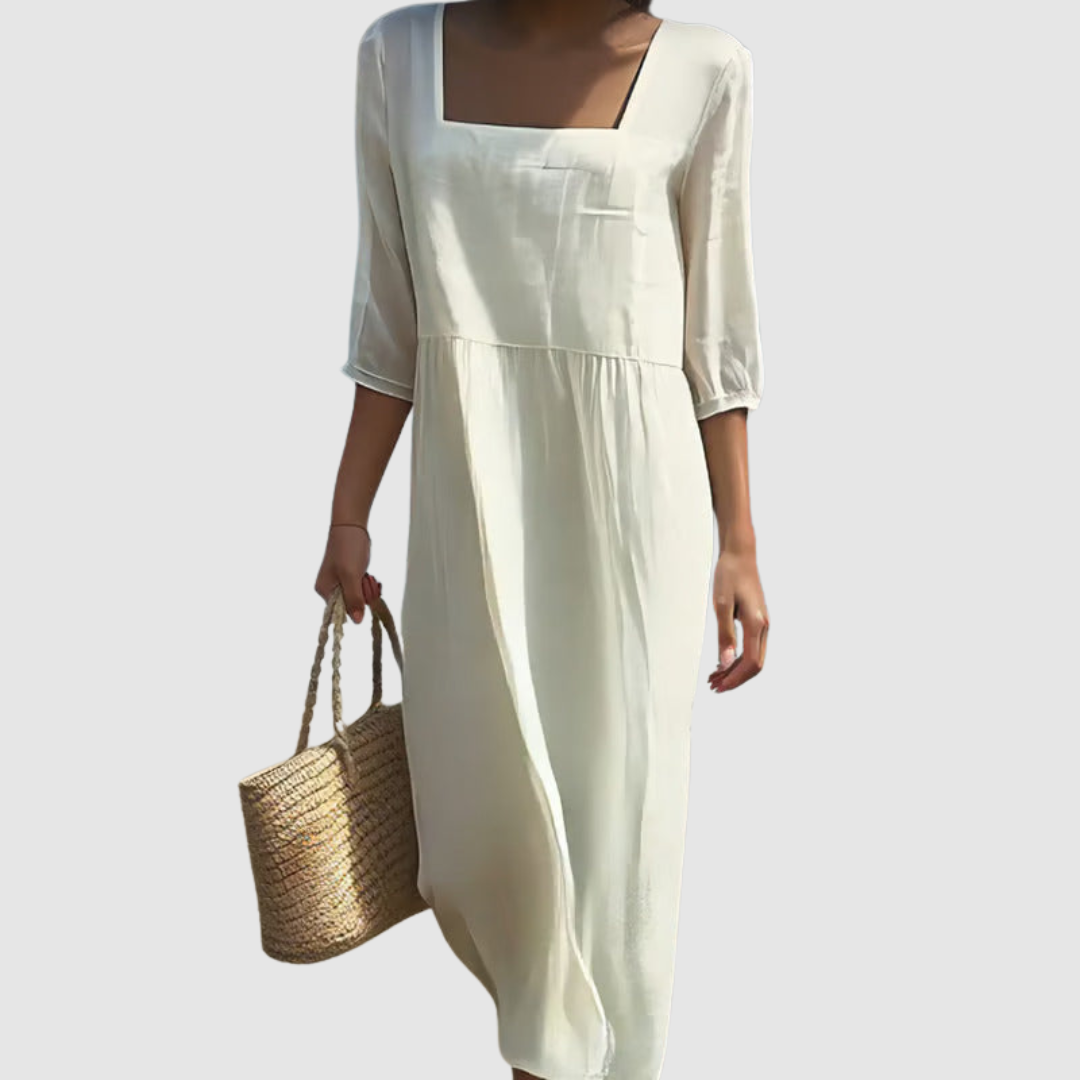 Nádia - Robe Décontractée en Lin
