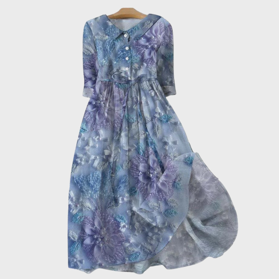 Robe Fleurie du Crépuscule