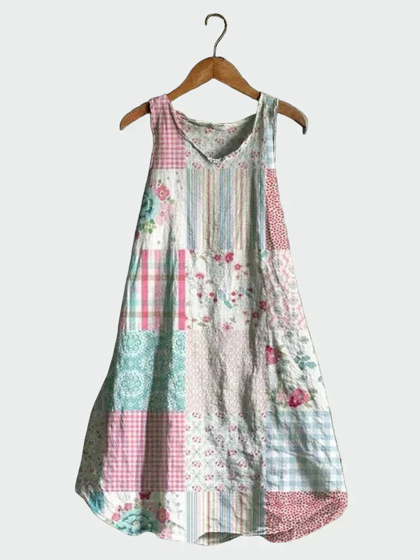 Robe avec Imprimé Pastel