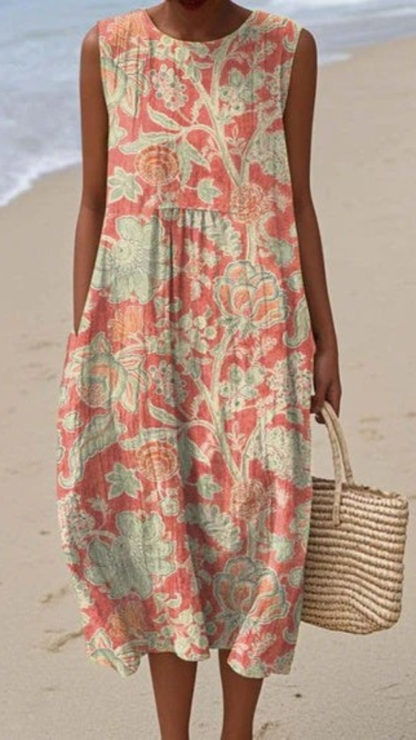Elis - Robe florale vintage