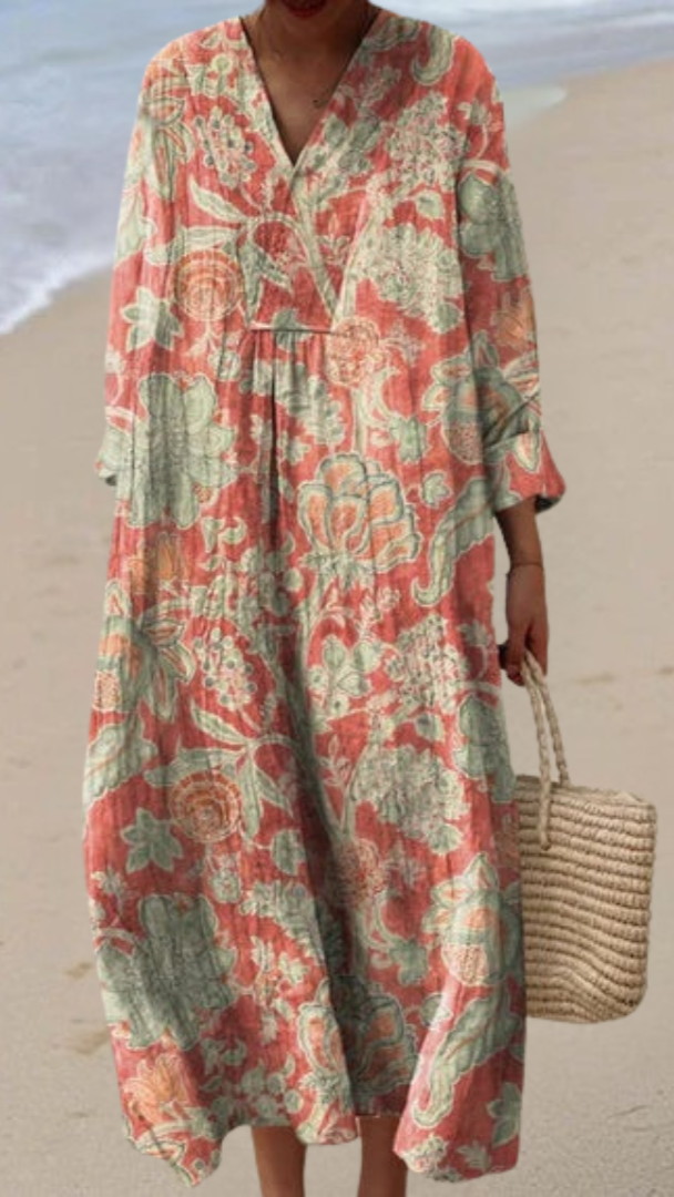 Elis - Robe florale vintage
