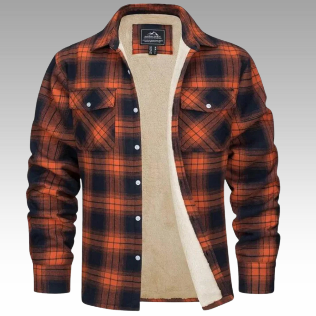 Tiago - Veste Trucker Rayée en Fleece