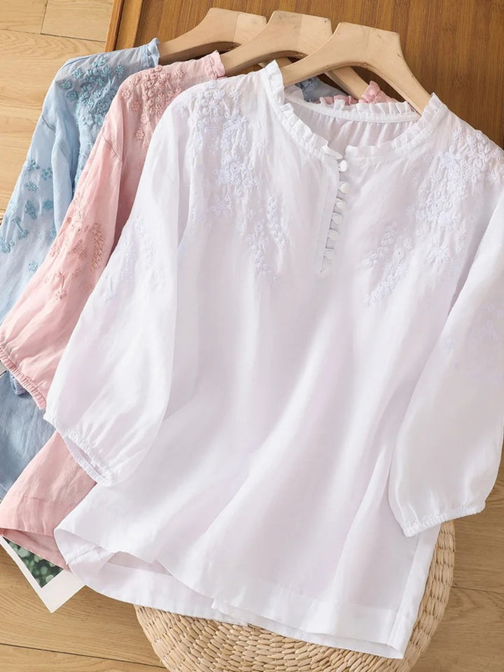 Cassiana - Blouse en Coton et Lin