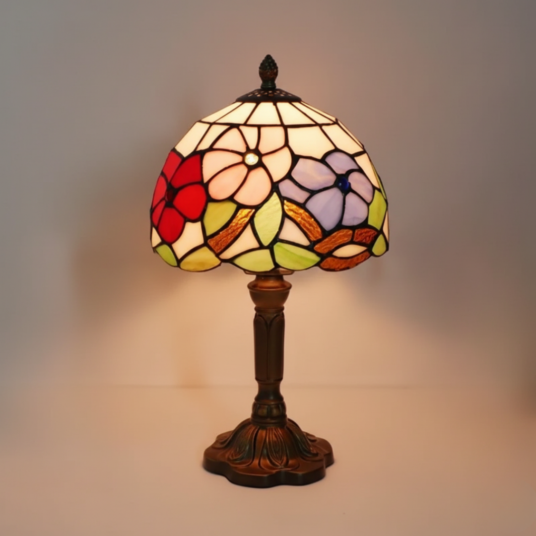 Lampe Colorée de Style Tiffany