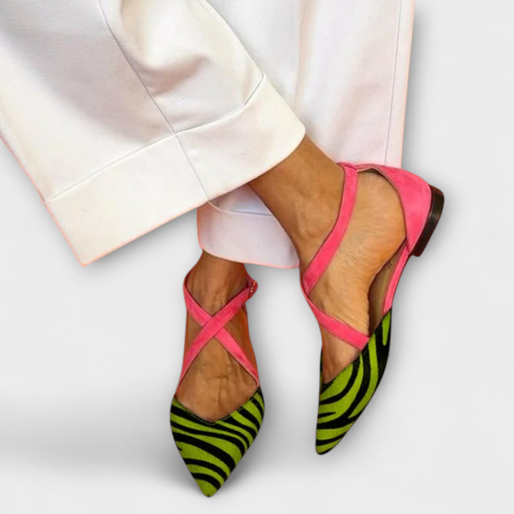 Ballerines avec Motif Zèbre