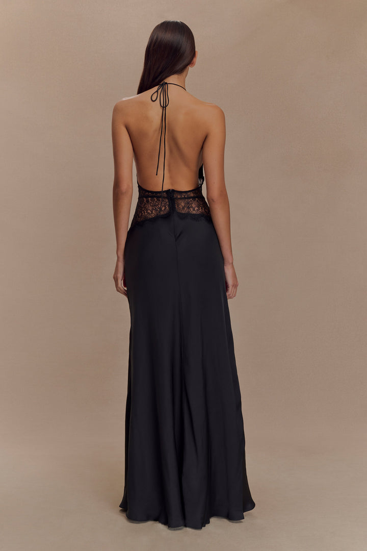 Velina - Robe en dentelle et satin