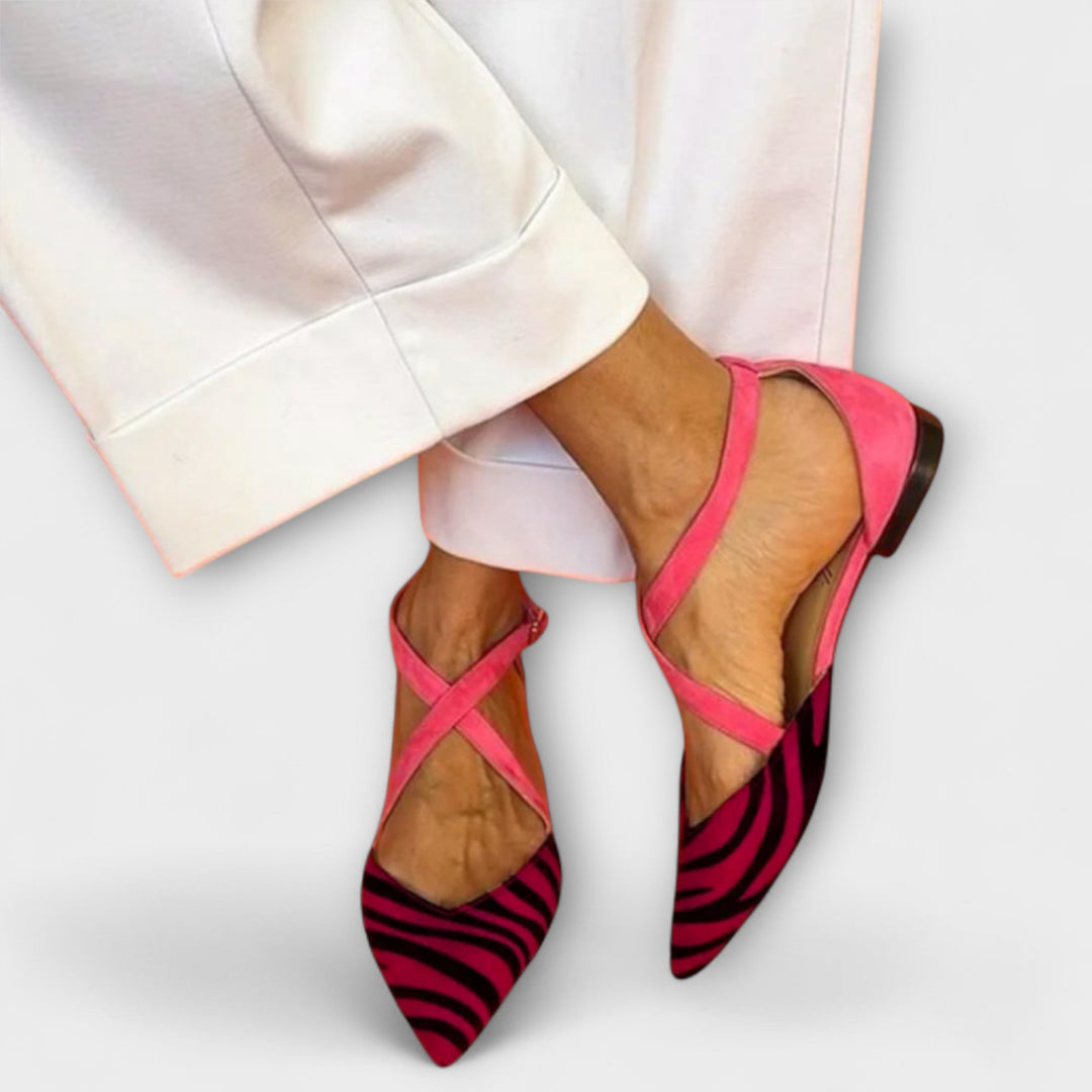Ballerines avec Motif Zèbre