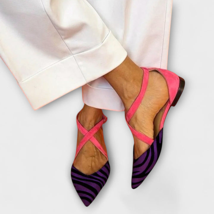 Ballerines avec Motif Zèbre
