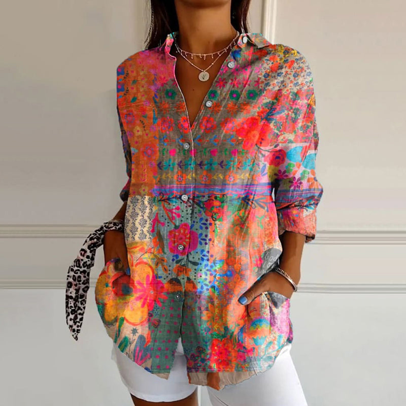 Rafaela - Chemise à Motif Romantique