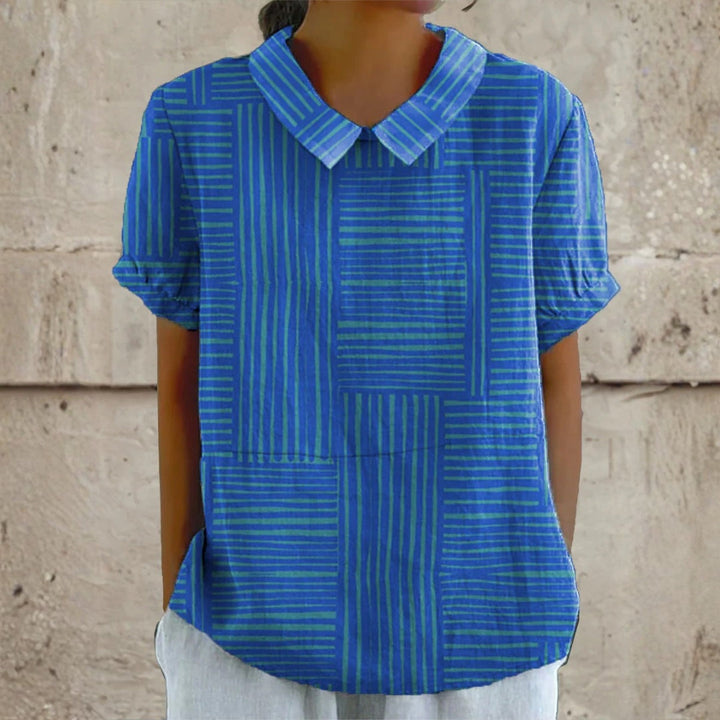 Mara - Chemise Géométrique Rayée
