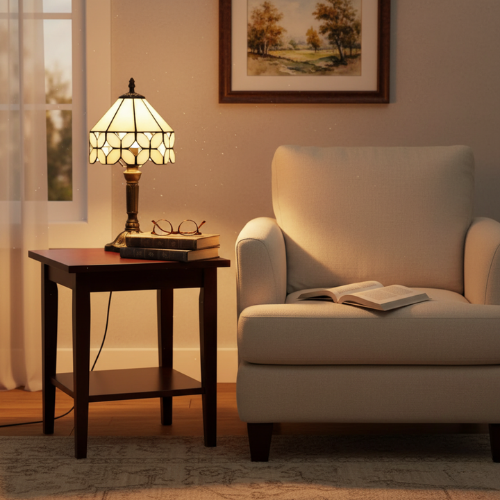 Lampe en Verre du Vieux Monde