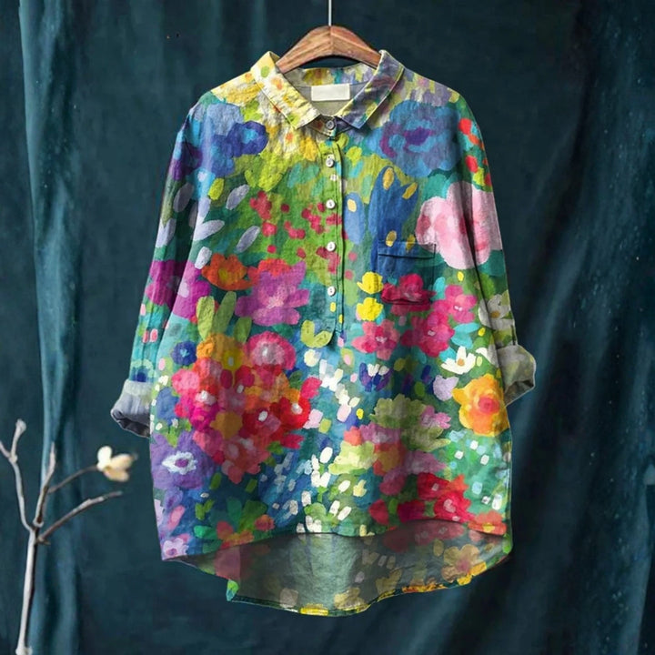 Rebeca - Chemise Casual Vintage Fleurie Belle