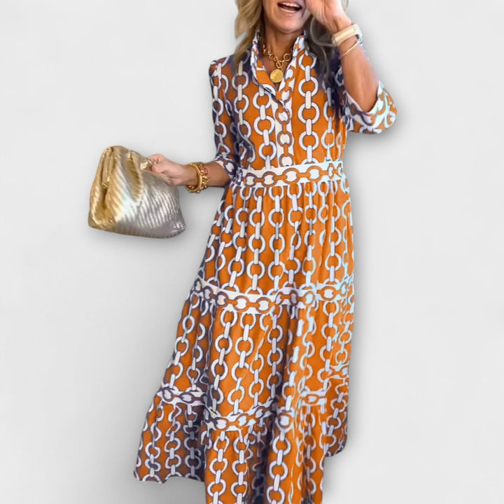 Sofia - Robe Midi avec Chaînes