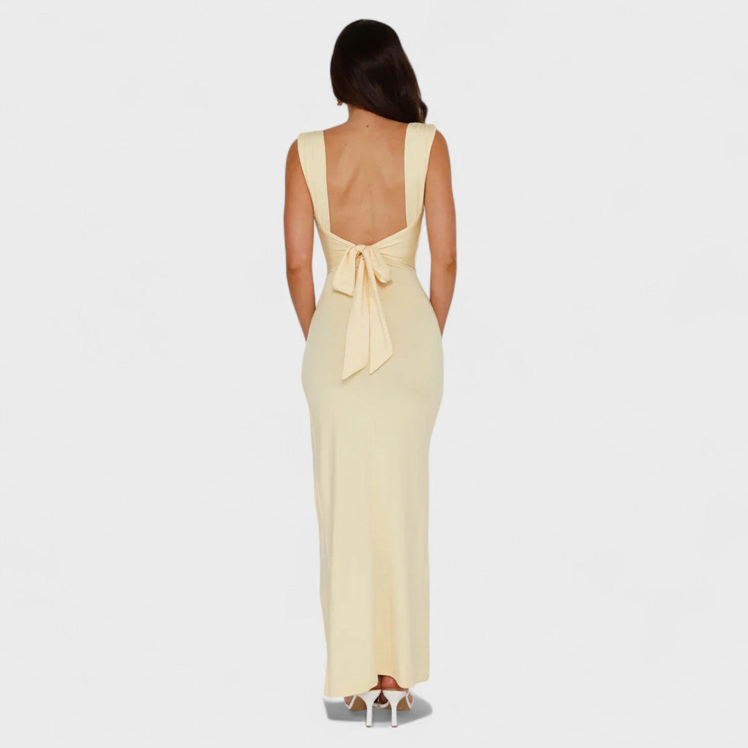 Sarela - Robe longue dos nu