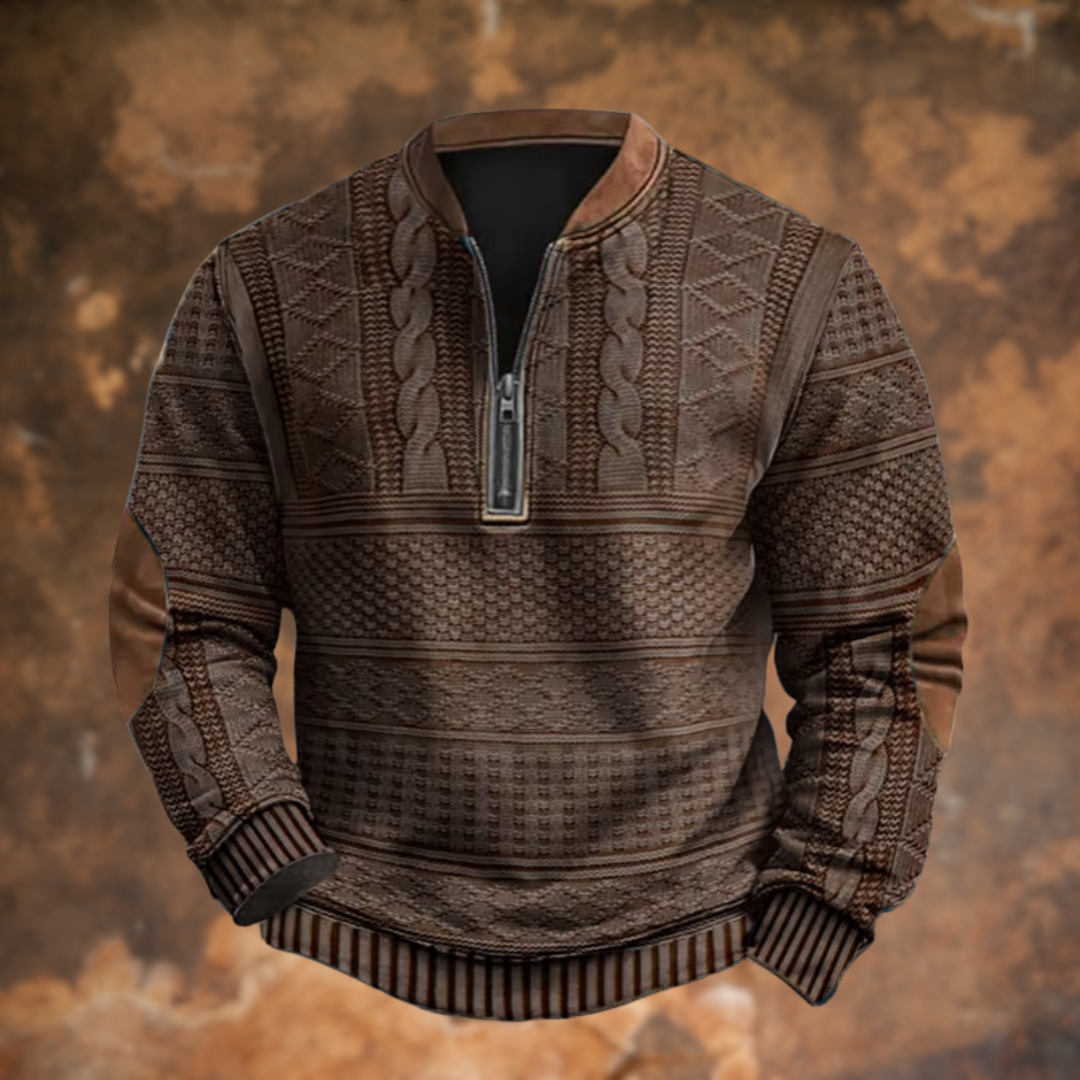 João - Pull en maille avec fermeture