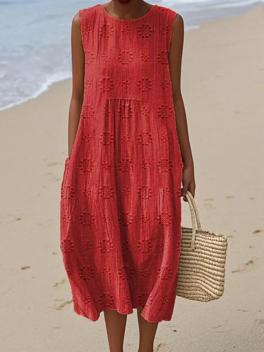 Franca - Robe en coton sans manches
