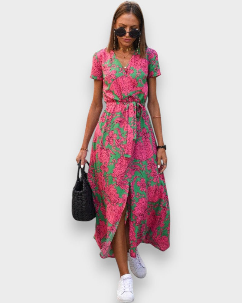 Amélia - Robe Midi Fleurie