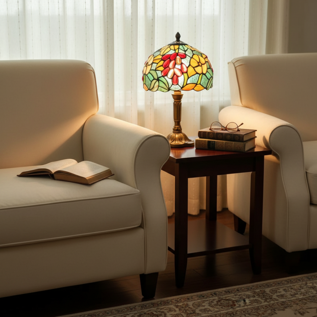Lampe en Verre Coloré