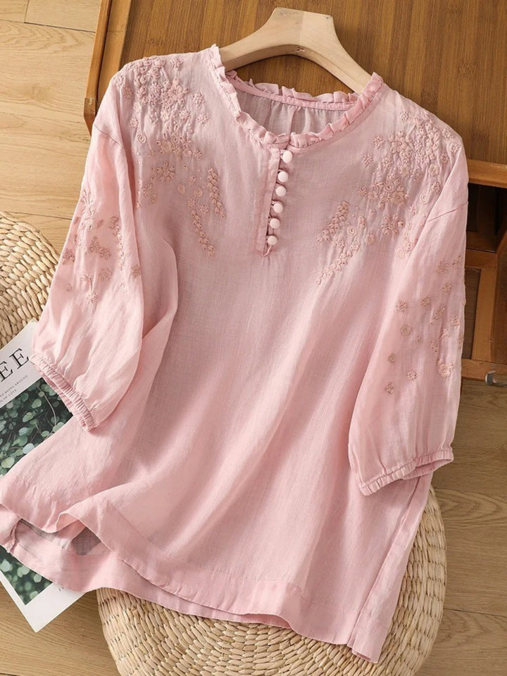 Cassiana - Blouse en Coton et Lin