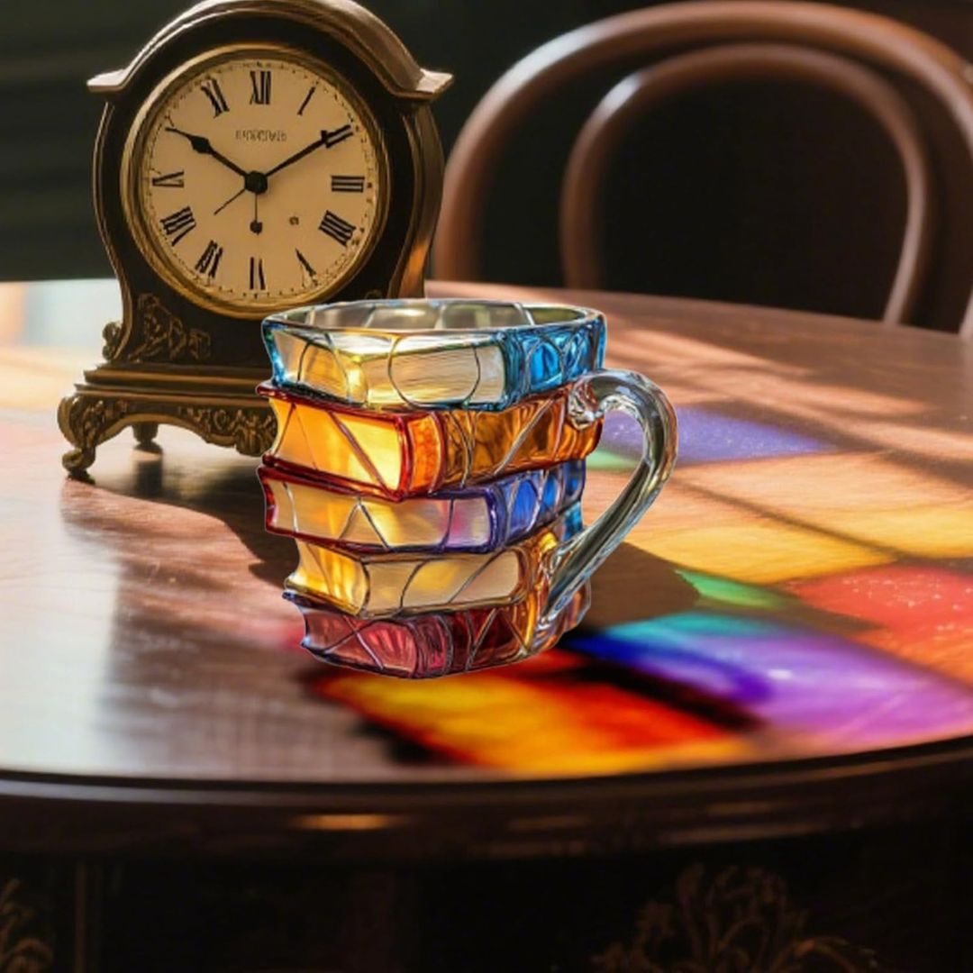 Tasse 3D Exclusive, avec le mot "Bonheur", pour les Passionnés de Lecture
