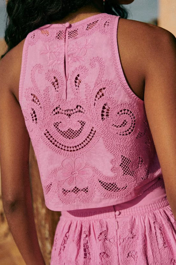 Moema - Ensemble Rose en Dentelle