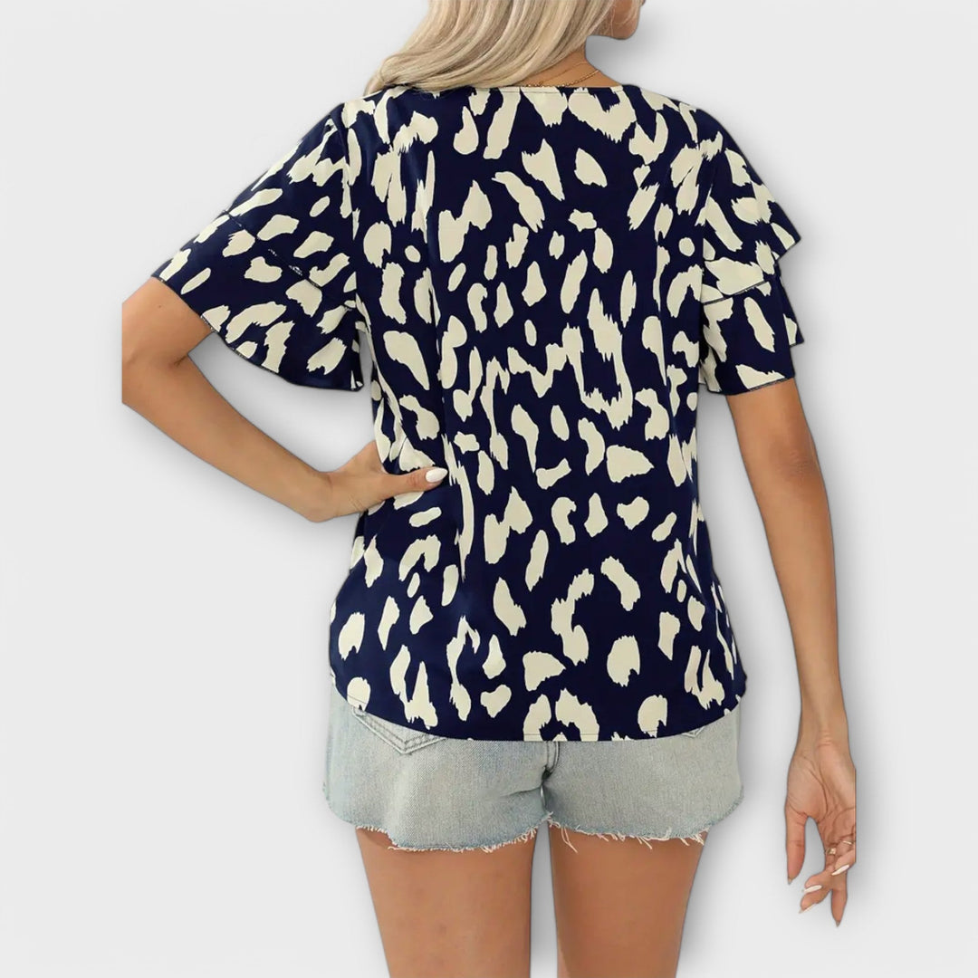 Evelyn - Blouse décontractée avec décolleté rond