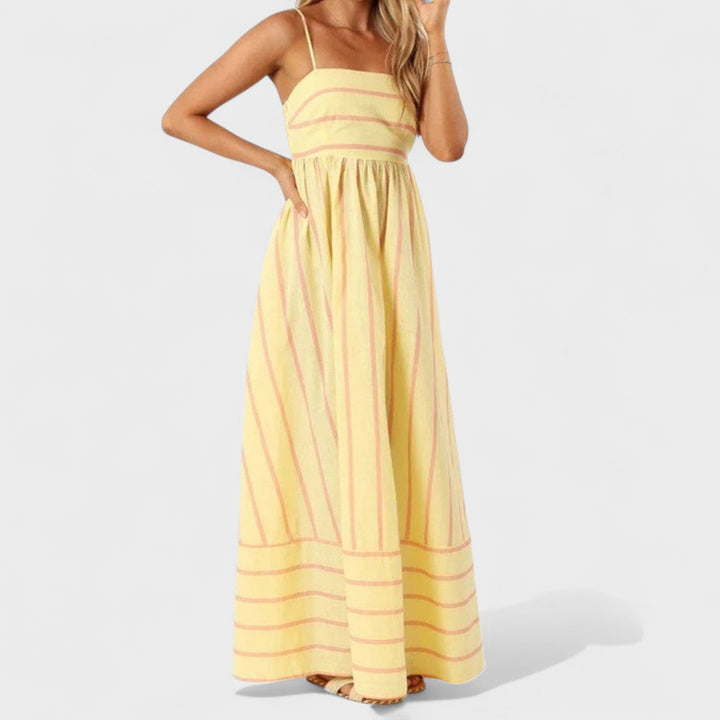 Isabel - Robe longue à rayures