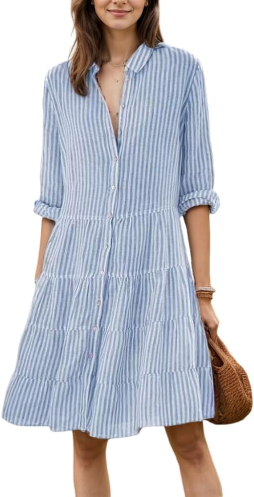 Ana - Robe d'Été à Rayures
