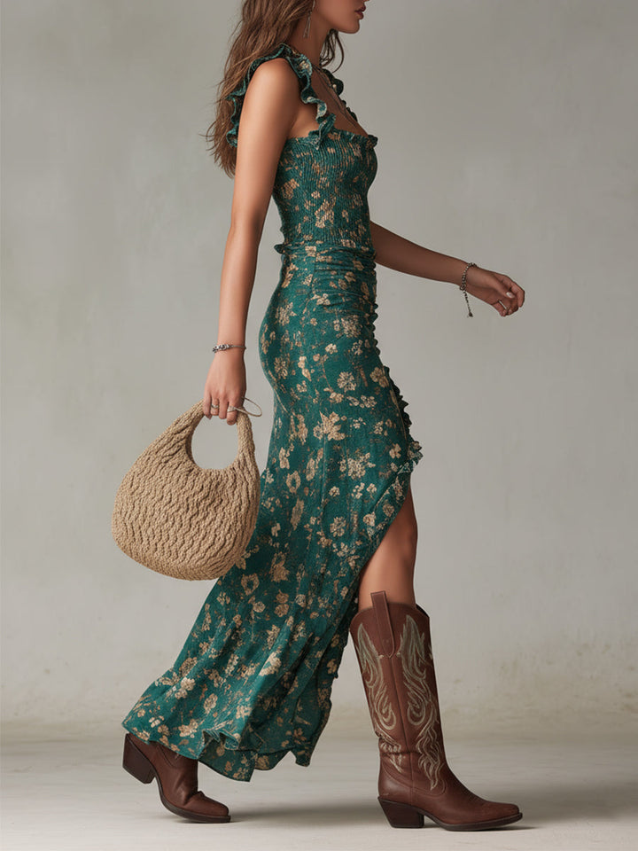 Zara - Robe maxi boho rétro