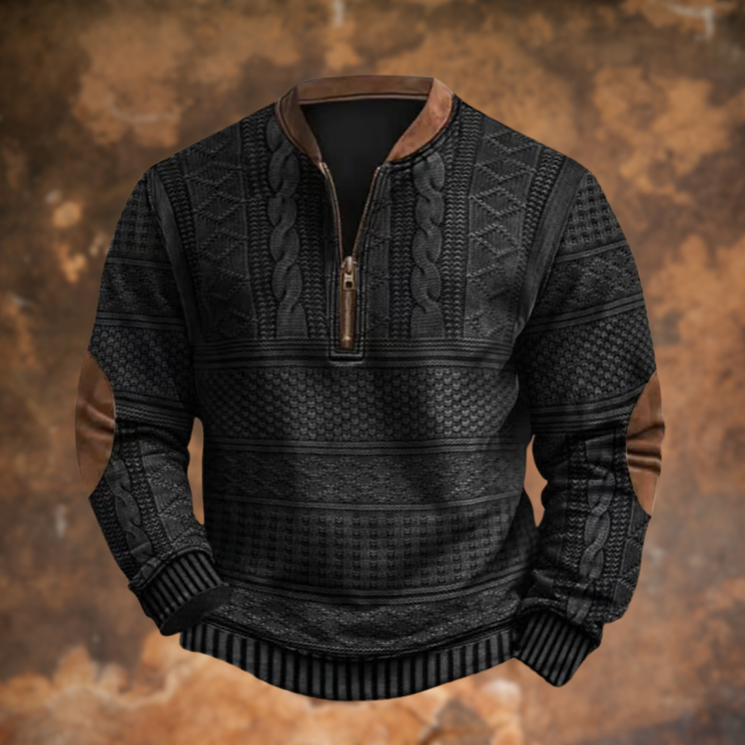 João - Pull en maille avec fermeture