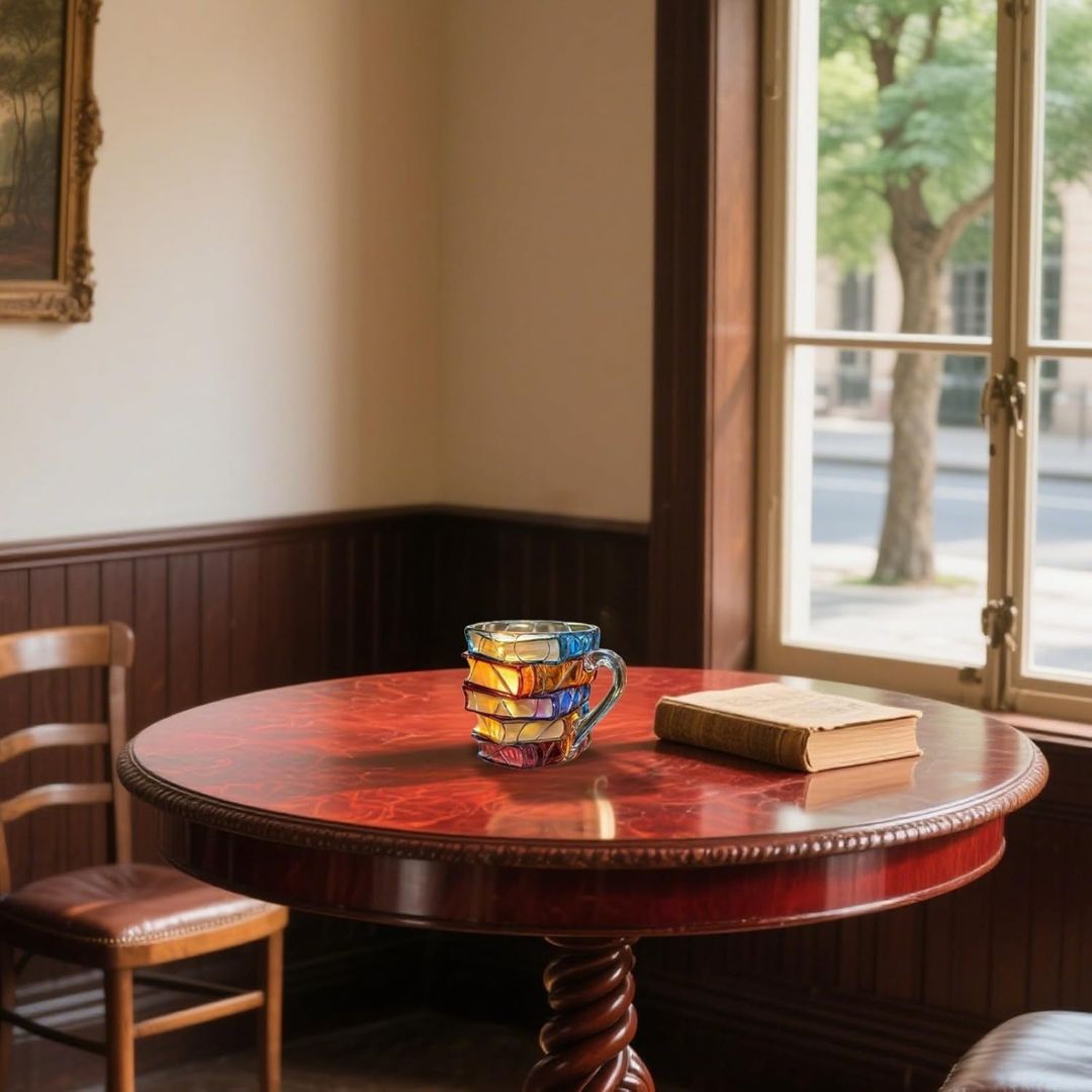 Tasse 3D Exclusive, avec le mot "Bonheur", pour les Passionnés de Lecture