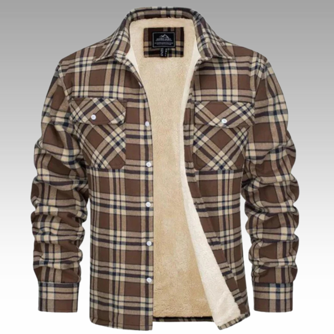 Tiago - Veste Trucker Rayée en Fleece