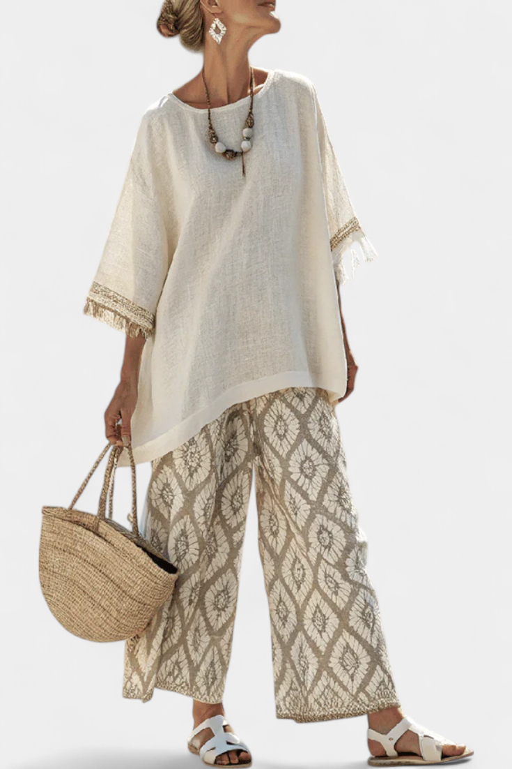 Eduarda - Ensemble Boho Chic Élégant