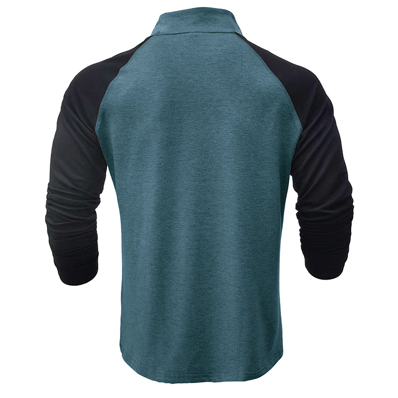 Chemise en coton avec col montant
