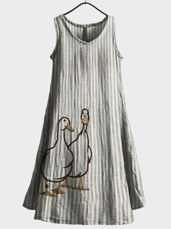 Robe avec un couple de canards