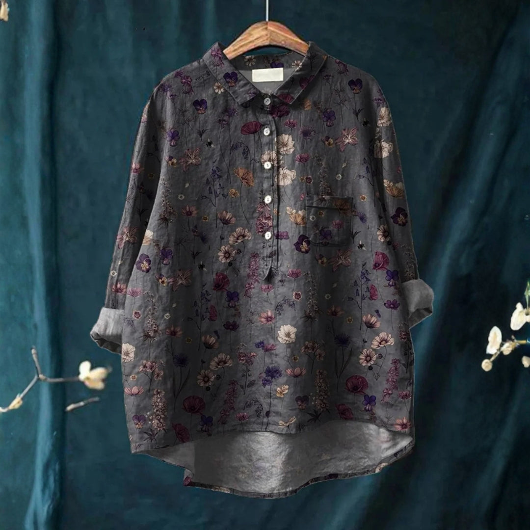 Florence - Chemise Décontractée à Motif Floral