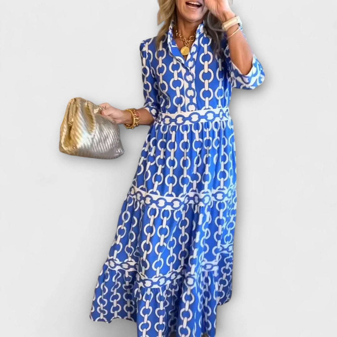 Sofia - Robe Midi avec Chaînes