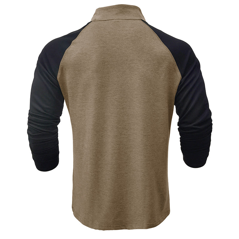 Chemise en coton avec col montant