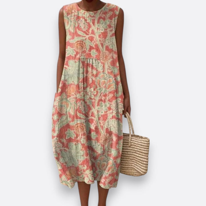 Elis - Robe florale vintage