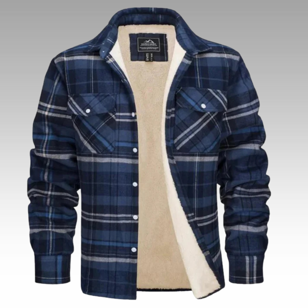 Tiago - Veste Trucker Rayée en Fleece