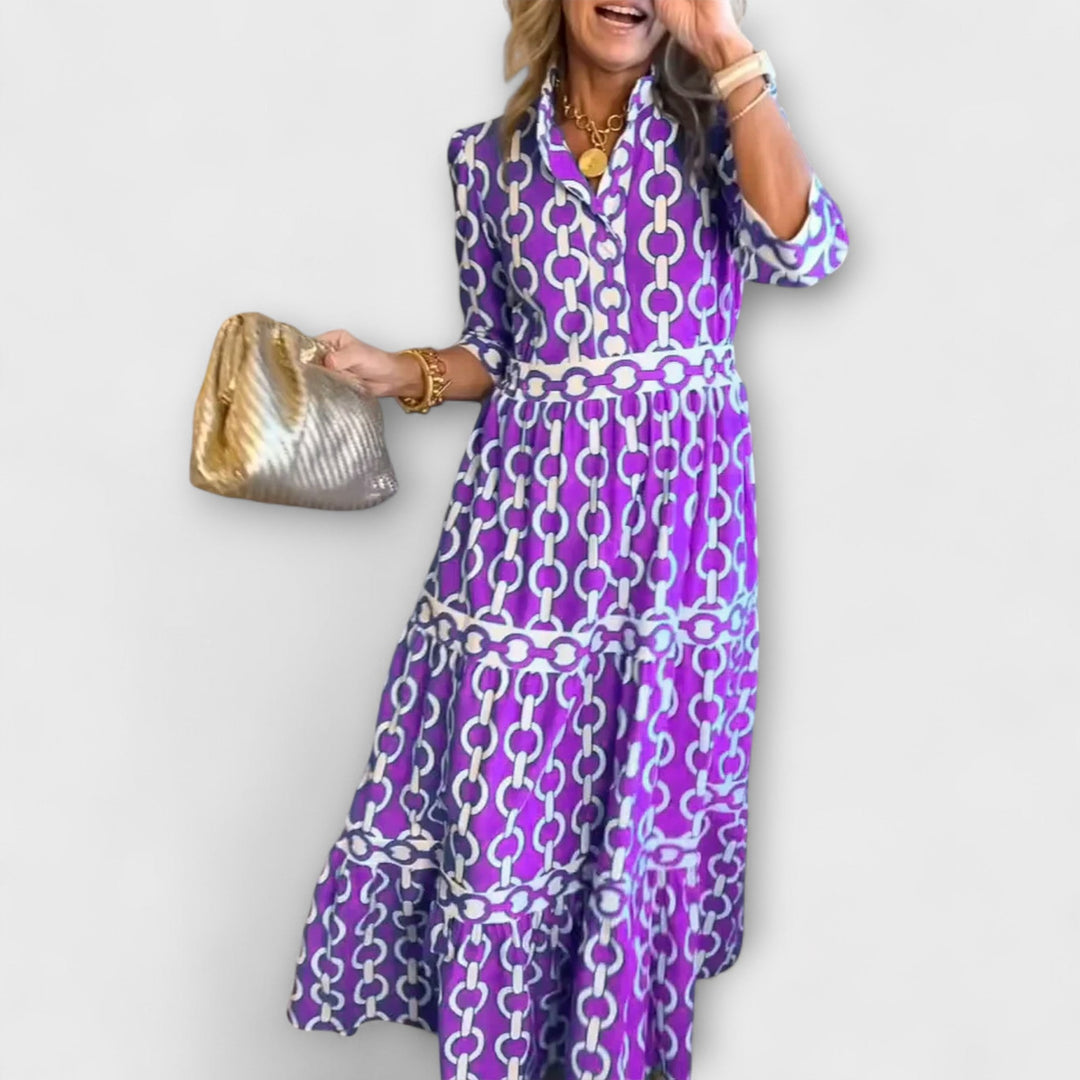 Sofia - Robe Midi avec Chaînes