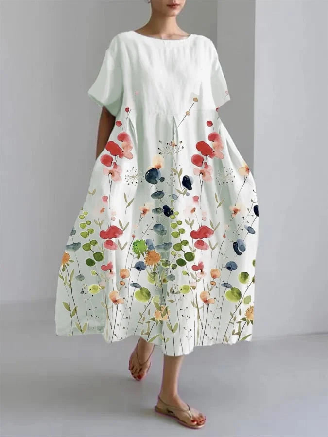 Liliana - Robe longue décontractée florale